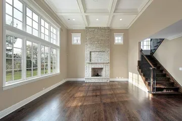 Engineered hardwood flooring in a Harnett County living room