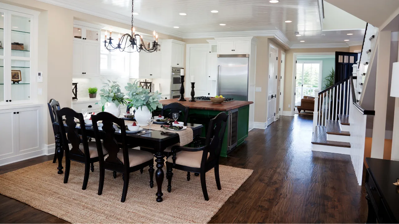 Updated kitchen with new backsplash in Harnett County