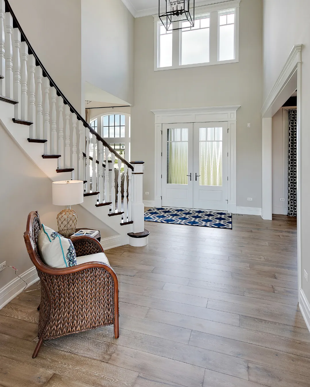 Everything-proof luxury vinyl plank in a busy great room