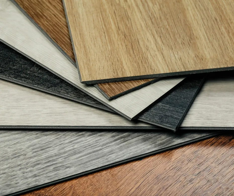 Durable luxury vinyl plank in a busy family kitchen