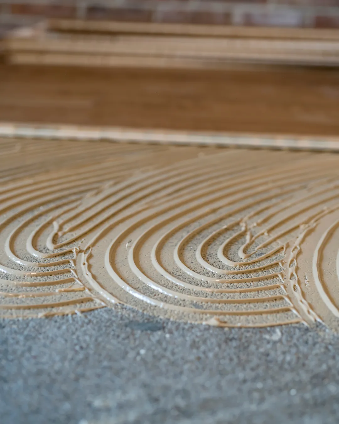 Replaced water-damaged subfloor section by APW Flooring